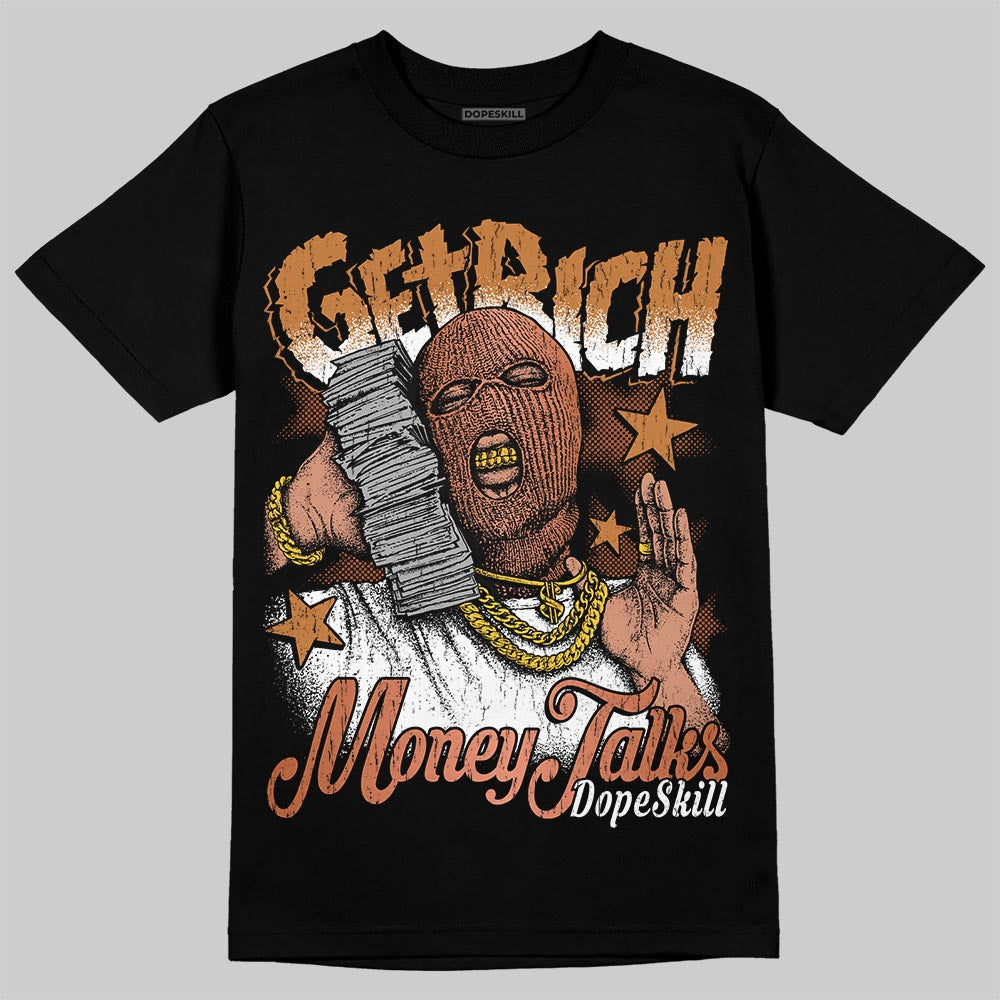 Jordan 14 Golf "US Open" DopeSkill T-Shirt Get Rich Graphic Streetwear - Black