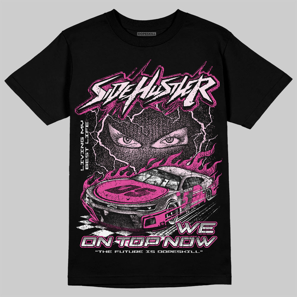 Dunk Low GS 'Triple Pink' DopeSkill T-Shirt New Side Hustler Graphic Streetwear - Black