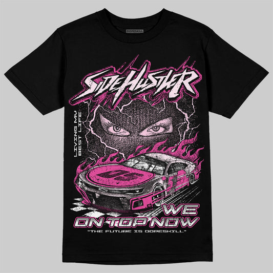 Dunk Low GS 'Triple Pink' DopeSkill T-Shirt New Side Hustler Graphic Streetwear - Black