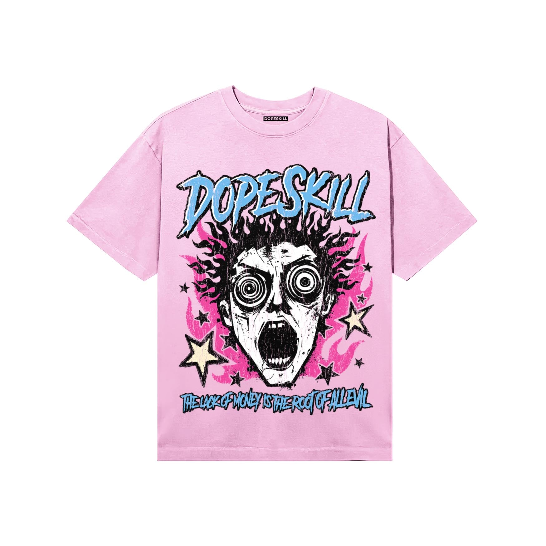 Pink Sneakers DopeSkill T-Shirt Root of Evil Graphic Streetwear - Light Pink