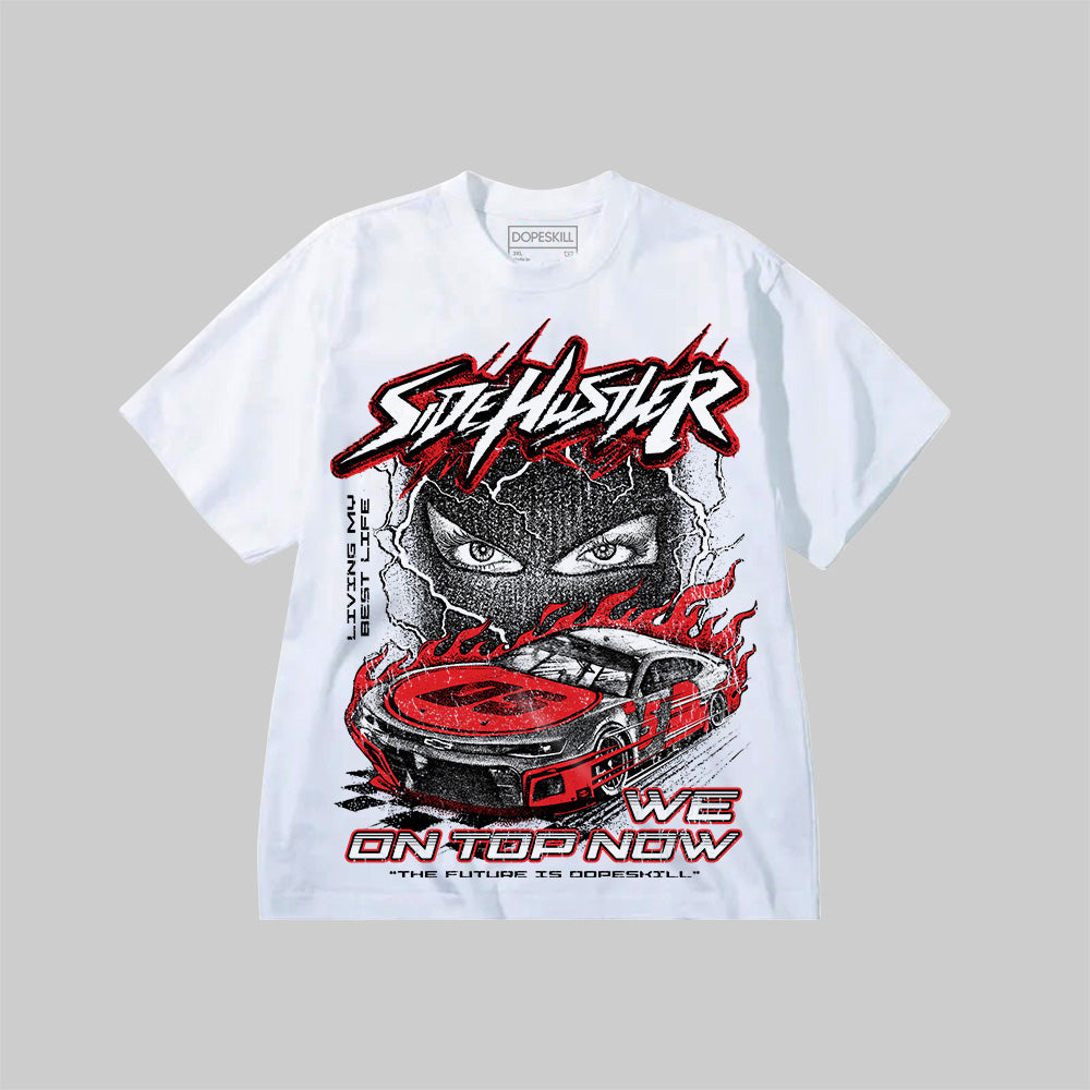 New Side Hustler DopeSkill Premium T-shirt Streetwear - White