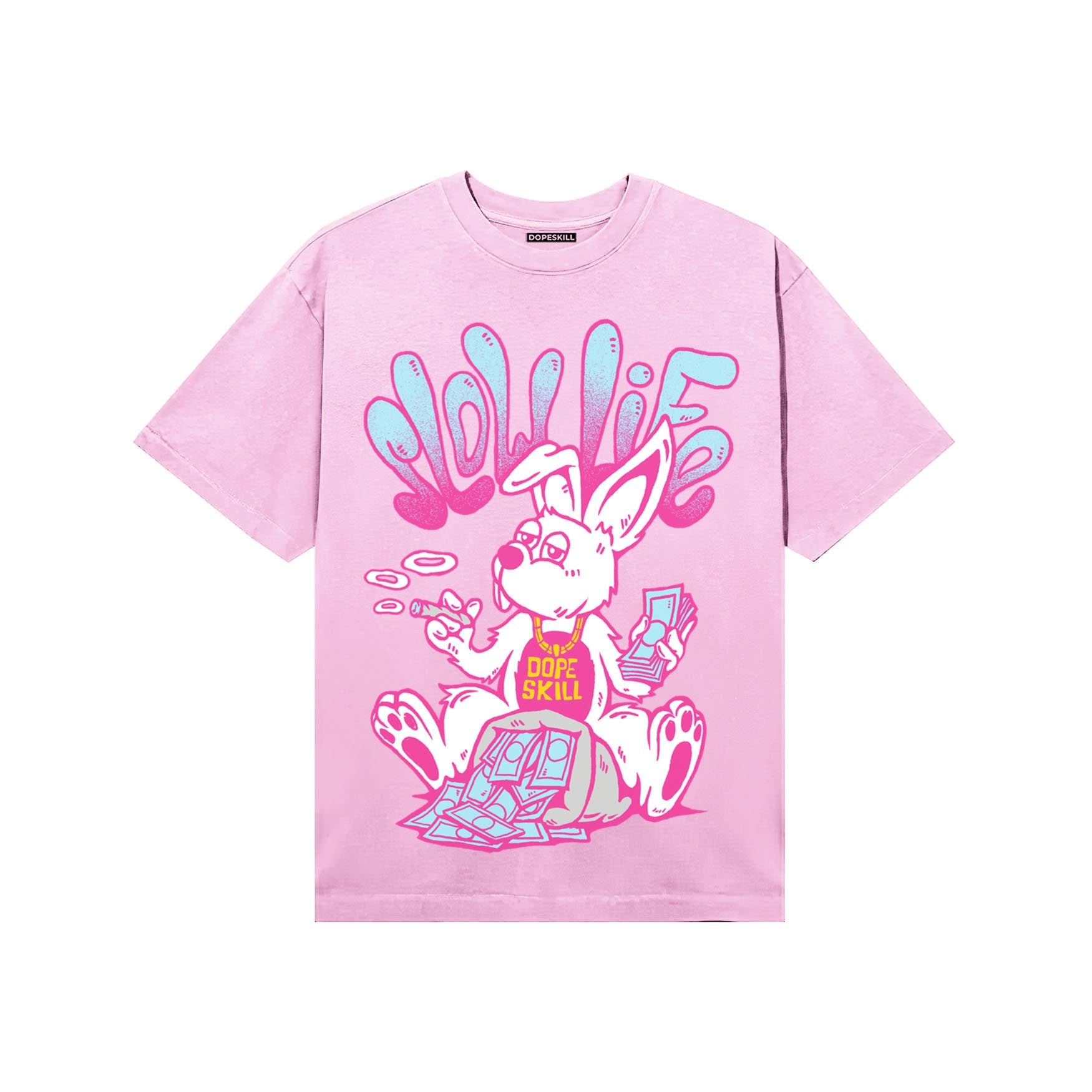 Pink Sneakers DopeSkill T-Shirt Slow Life Graphic Streetwear - Light Pink