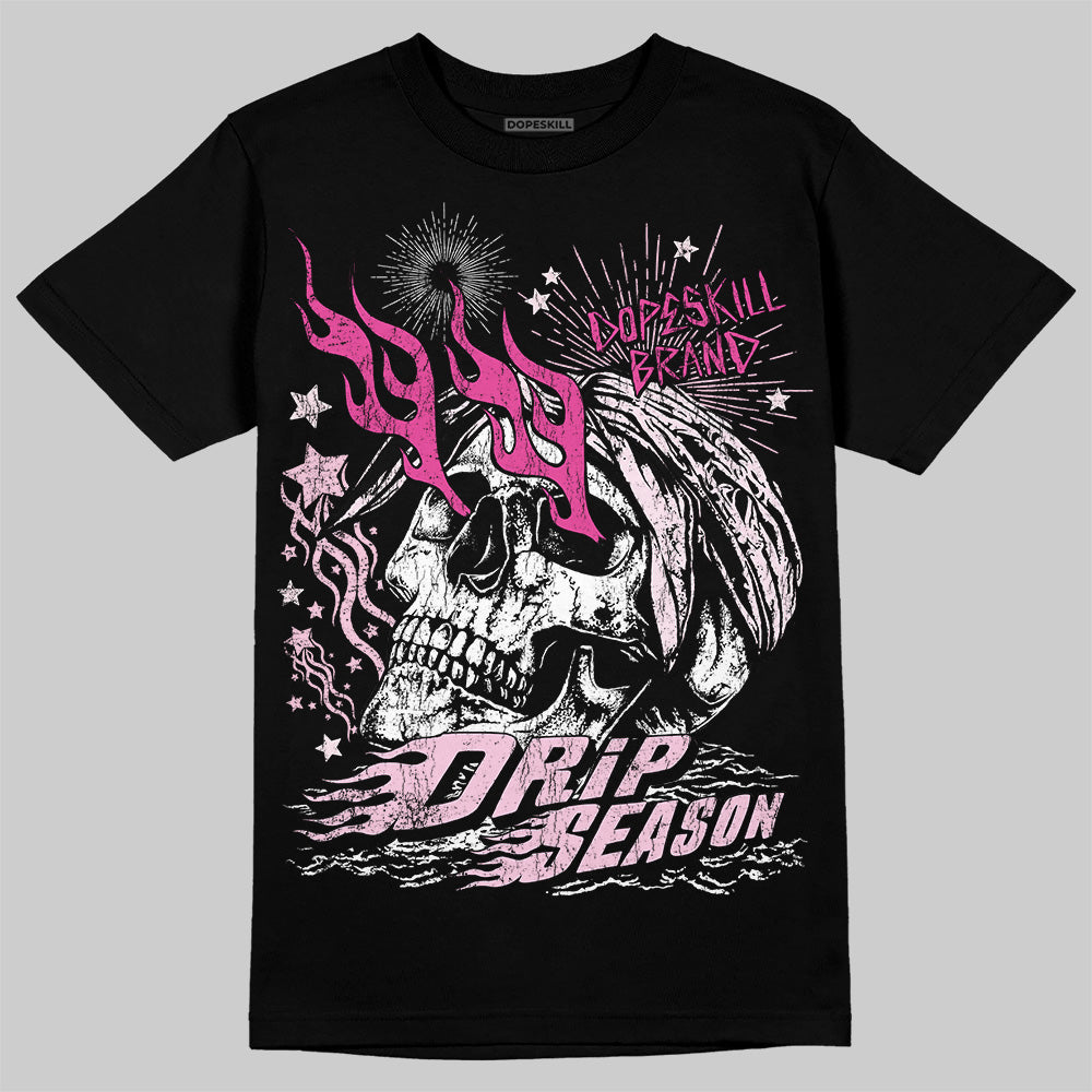 Dunk Low GS 'Triple Pink' DopeSkill T-Shirt Drip Season Graphic Streetwear - Black