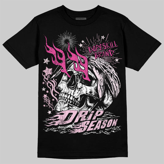 Dunk Low GS 'Triple Pink' DopeSkill T-Shirt Drip Season Graphic Streetwear - Black