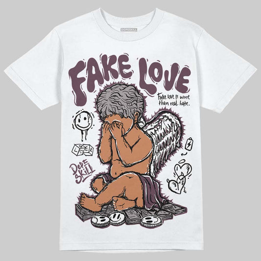 A Ma Maniére x Air Jordan 5 “Violet Ore” DopeSkill T-Shirt False Love Graphic Streetwear - White