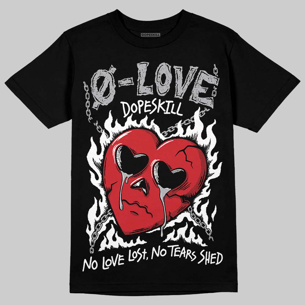 Jordan 4 OG “White Cement” DopeSkill T-Shirt Crying Heart Graphic Streetwear - Black