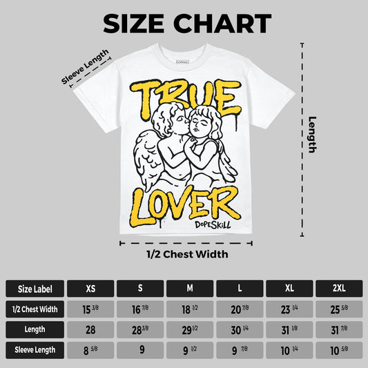 Yellow Collection DopeSkill Oversize Print T-Shirt True Lover Graphic