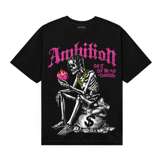 Pink Sneakers DopeSkill T-Shirt Ambition Graphic Streetwear - Black