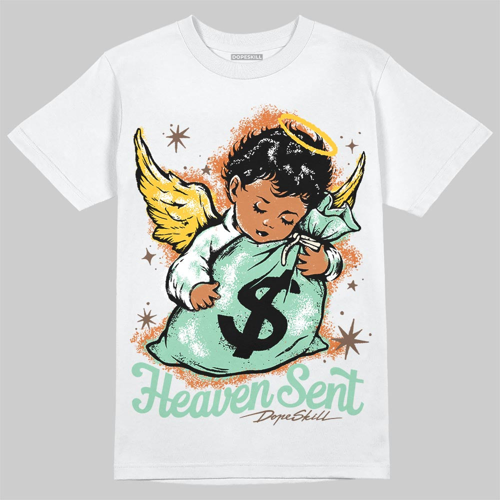 SB Dunk Low Rodeo Tourmaline DopeSkill T-Shirt Heaven Sent Graphic Streetwear - White