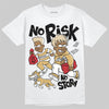 Jordan 4 Retro “Pizza” DopeSkill T-Shirt No Risk No Story Graphic Streetwear - White
