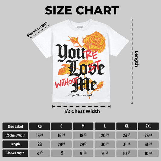 Yellow Collection DopeSkill Oversize Print T-Shirt You’re Lost Without Me Graphic