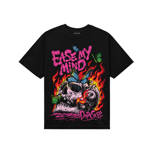 Pink Sneakers DopeSkill T-Shirt Ease My Mind Graphic Streetwear - Black