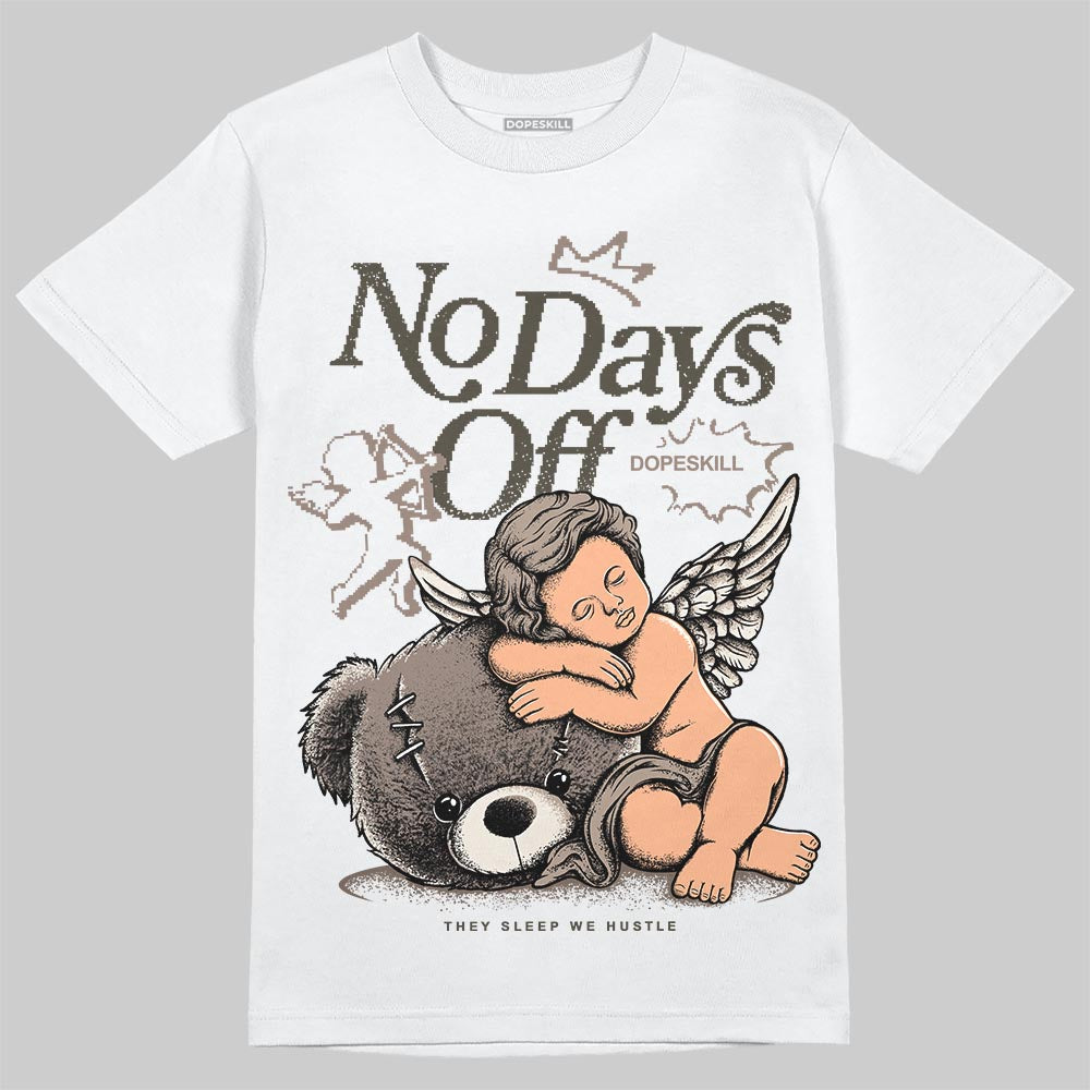 New Balance 204L Mushroom DopeSkill T-Shirt New No Days Off Graphic Streetwear - White