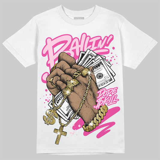 Pink Sneakers DopeSkill T-Shirt Always Ballin' Graphic Streetwear - White