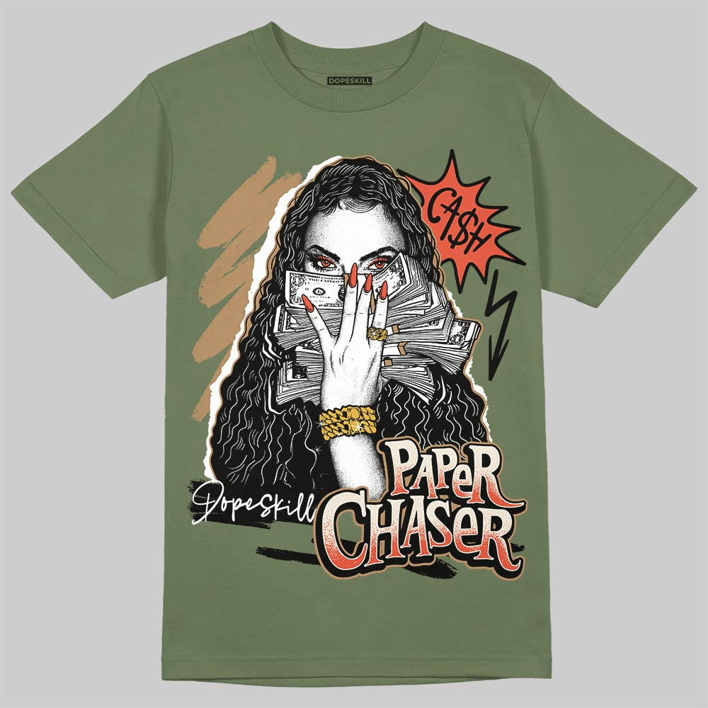 Jordan 3 “Medium Olive” aka “Family Affair” DopeSkill T-Shirt NPC Graphic Streetwear - Military Green