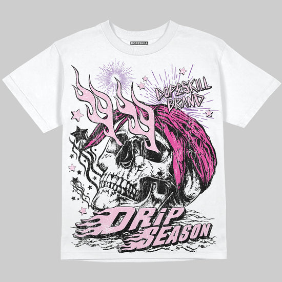 Pink Sneakers DopeSkill Oversize Print T-Shirt Drip Season Graphic Streetwear