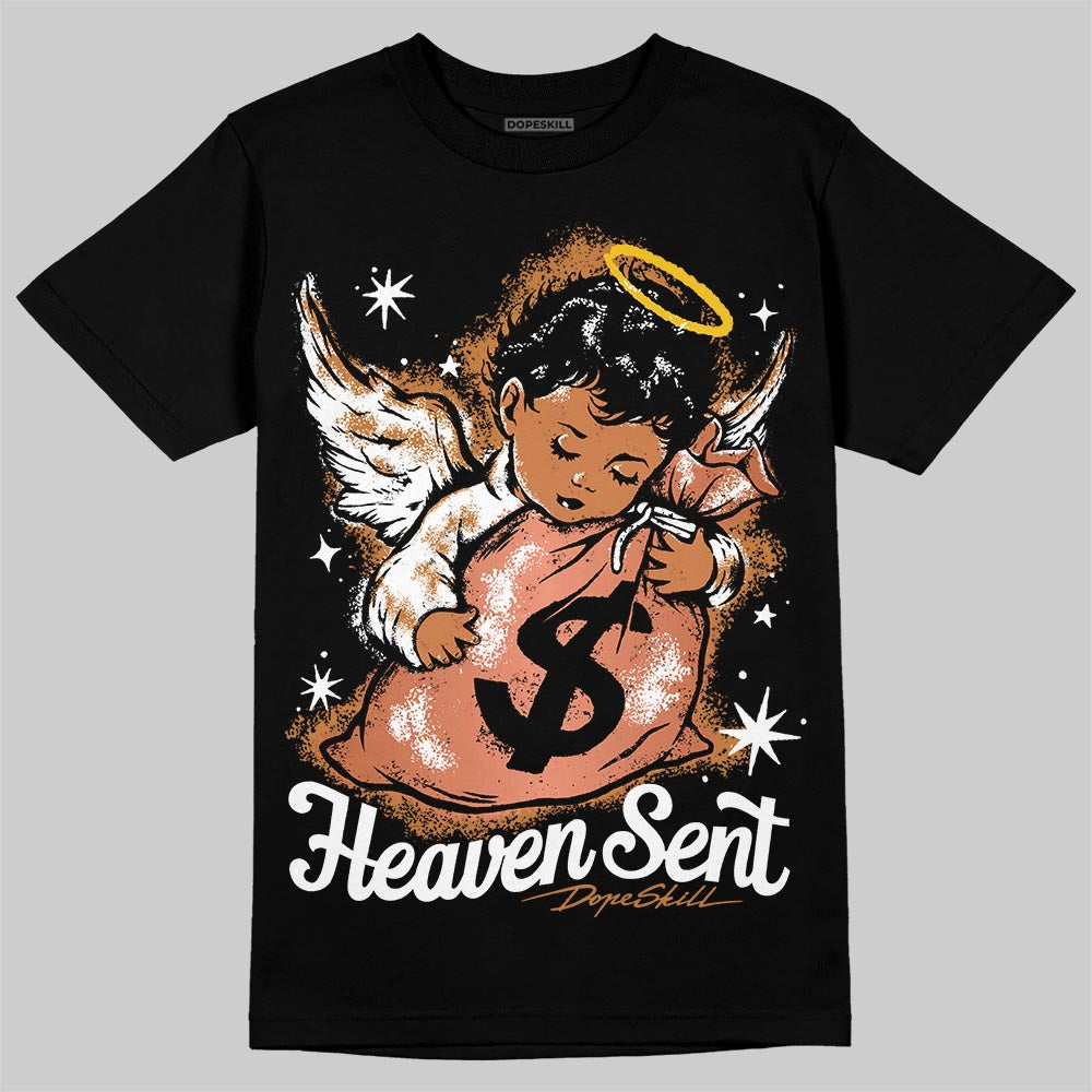 Jordan 14 Golf "US Open" DopeSkill T-Shirt Heaven Sent Graphic Streetwear - Black