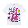 Pink Sneakers DopeSkill T-Shirt Let 'em Hate Graphic Streetwear - White