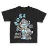 Jordan 4 Retro GS “Blue Chill” DopeSkill Toddler Kids T-shirt Make Money Graphic Streetwear - Black