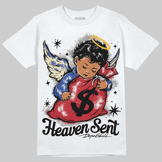 Jordan 4 “Rare Air” DopeSkill T-Shirt Heaven Sent Graphic Streetwear - White
