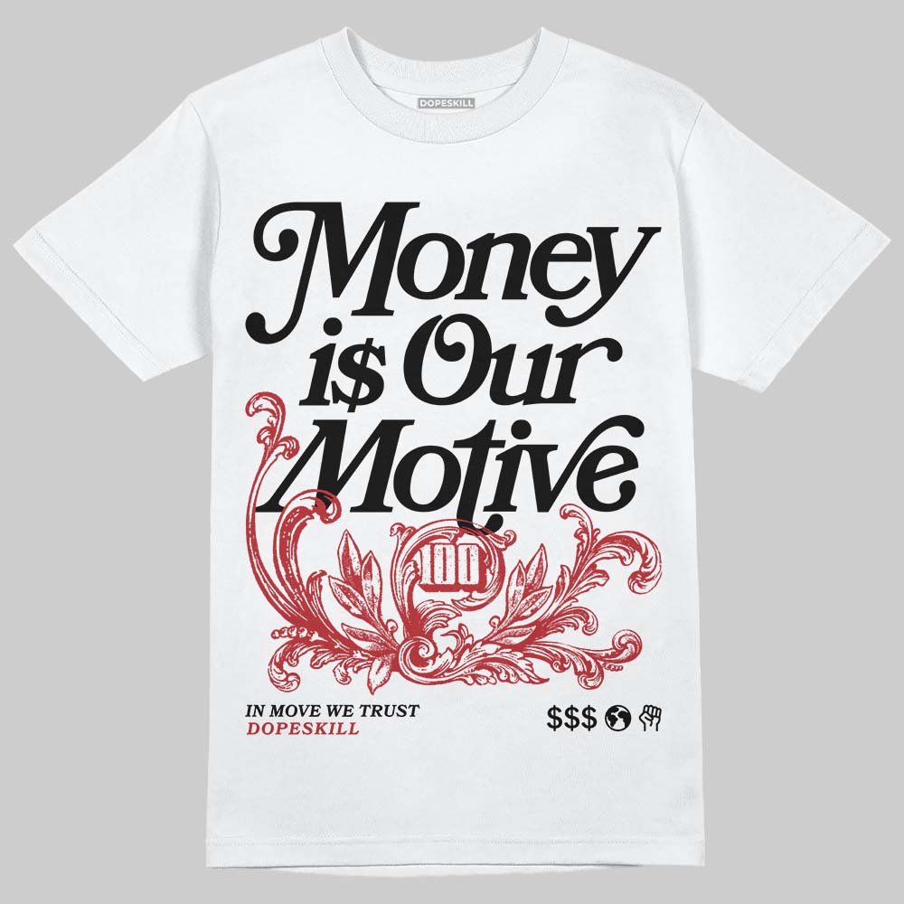 Jordan 14 Golf “Last Shot” DopeSkill T-Shirt Money Is Our Motive Typo Graphic Streetwear - White