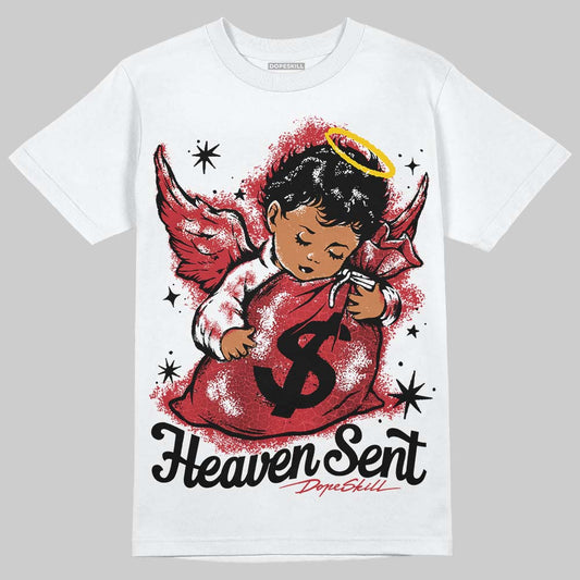 Jordan 1 High OG “Ruby” DopeSkill T-Shirt Heaven Sent Graphic Streetwear - White