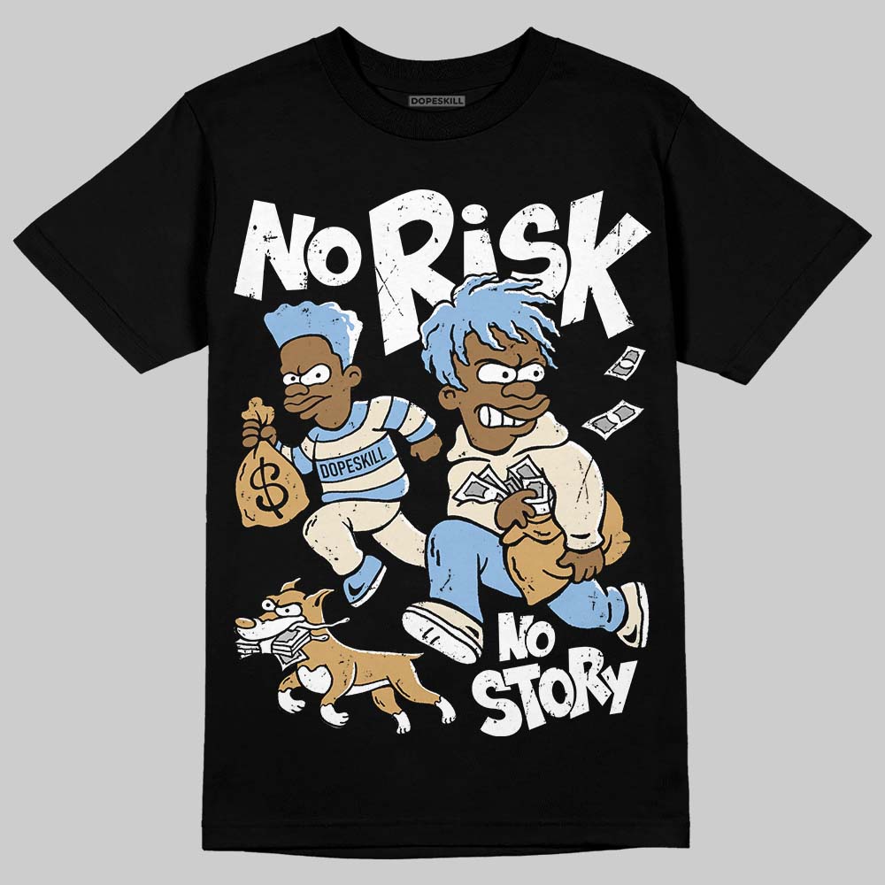 Nike Air Diamond Turf Must Be the Money DopeSkill T-Shirt No Risk No Story Graphic Streetwear - Black