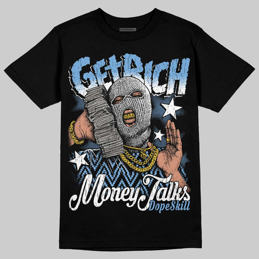 Jordan 12 Retro 'Melo' DopeSkill T-Shirt Get Rich Graphic Streetwear - Black