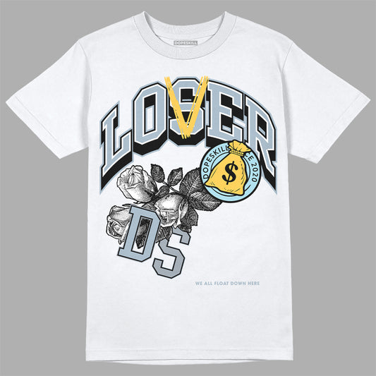 Jordan 13 “Blue Grey” DopeSkill T-Shirt Loser Lover Graphic Streetwear - White 