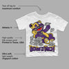Field Purple 12s DopeSkill Toddler Kids T-shirt Born To Be Rich Graphic