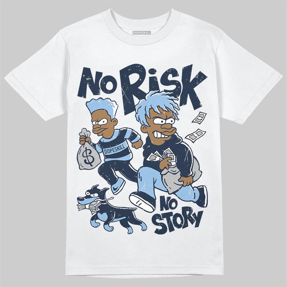 Asics Gel-Cumulus 16 Wash/Independence Blue DopeSkill T-Shirt No Risk No Story Graphic Streetwear - White