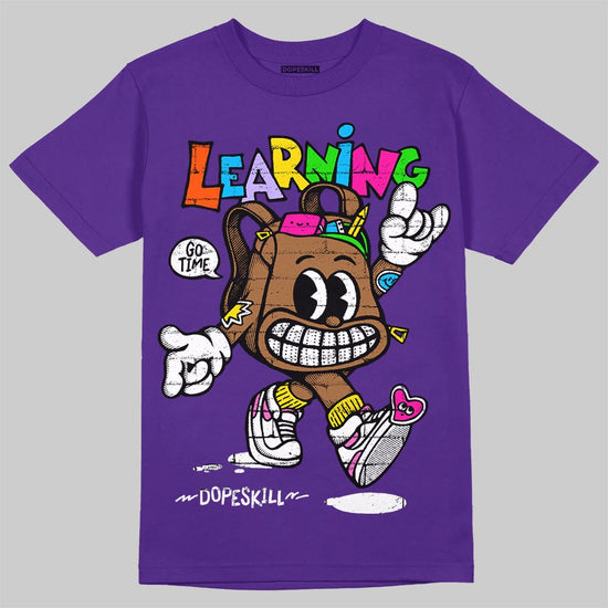 PURPLE Sneakers DopeSkill T-Shirt Learning Graphic Streetwear - Purple