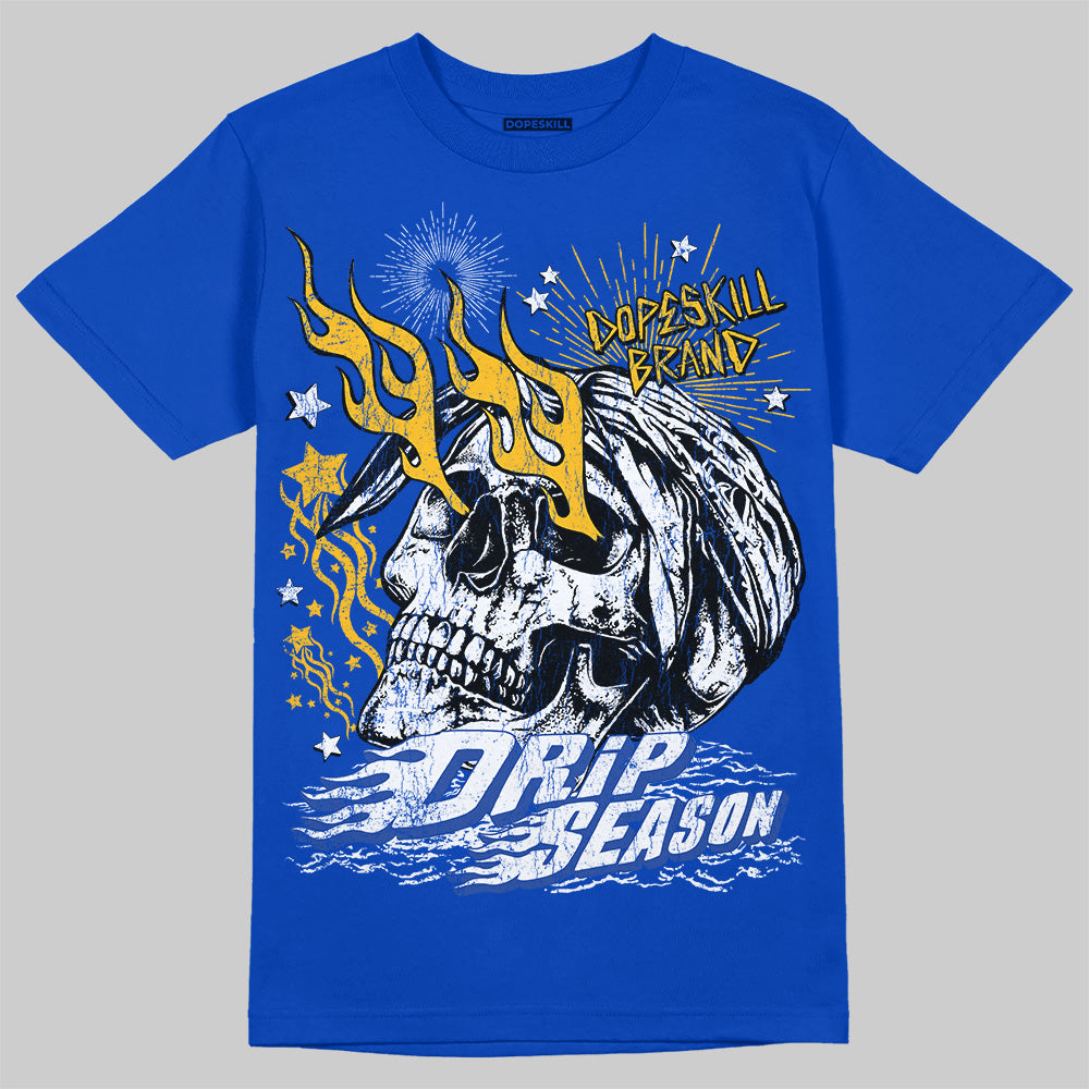 Royal Blue Sneakers DopeSkill T-Shirt Drip Season Graphic Streetwear - Royal