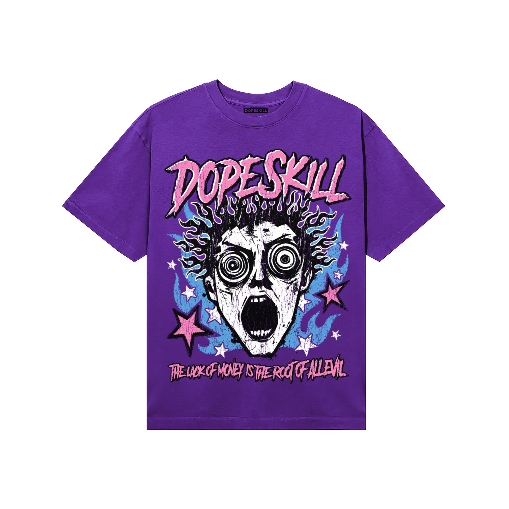 PURPLE Sneakers DopeSkill T-Shirt Root of Evil Graphic Streetwear - Purple