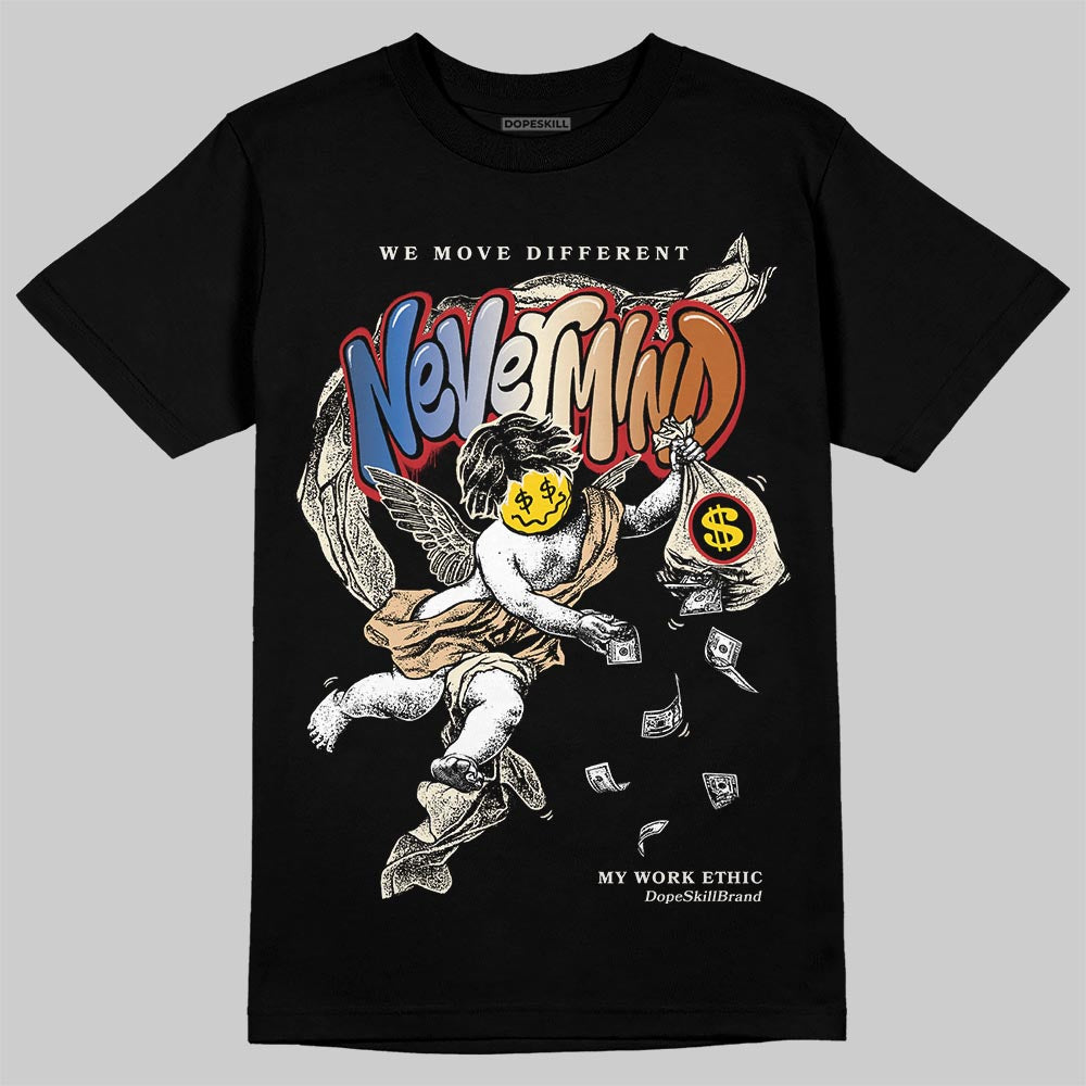 Jordan 17 Retro Low SP Infinite Archives DopeSkill T-Shirt Nevermind Graphic Streetwear - Black