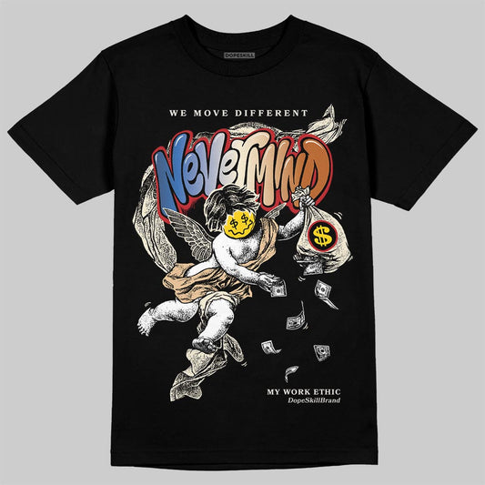 Jordan 17 Retro Low SP Infinite Archives DopeSkill T-Shirt Nevermind Graphic Streetwear - Black