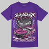 PURPLE Sneakers DopeSkill T-Shirt New Side Hustler Graphic Streetwear - Purple