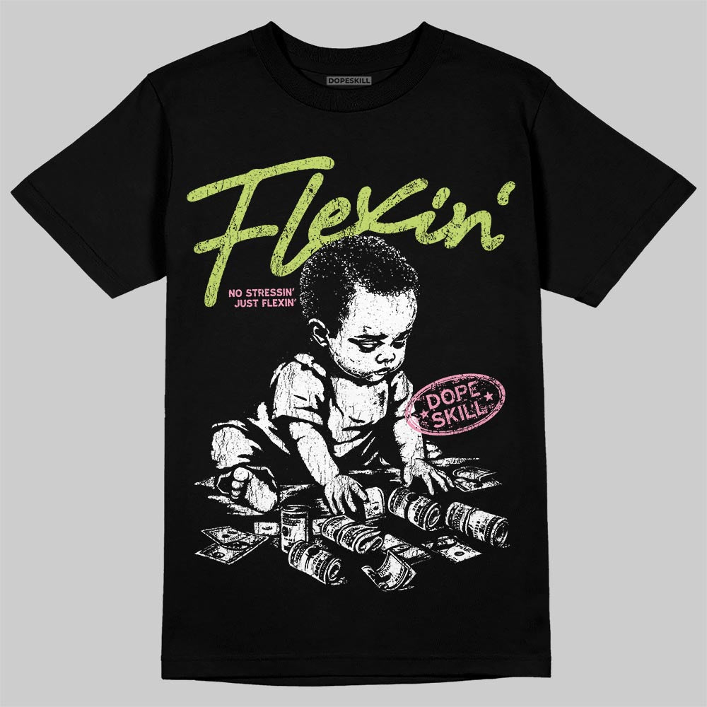 Chase B x Travis Scott x Jordan Jumpman Jack DopeSkill T-Shirt Flexin' Graphic Streetwear - Black