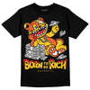 Yellow Sneakers DopeSkill T-shirt Born To Be Rich Graphic Streetwear - Black
