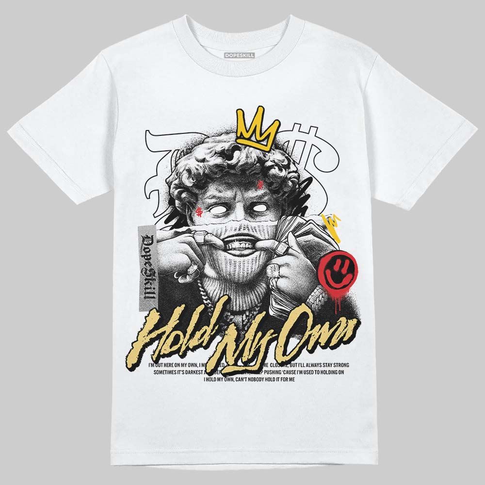 Quai 54 x Air Jordan 1 Retro Low OG Tour Yellow Black DopeSkill T-Shirt In My Way Graphic Streetwear - White