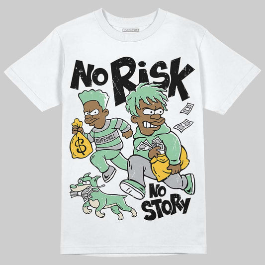 Asics Gel-Kayano 12.1 White/Menthol DopeSkill T-Shirt No Risk No Story Graphic Streetwear - White