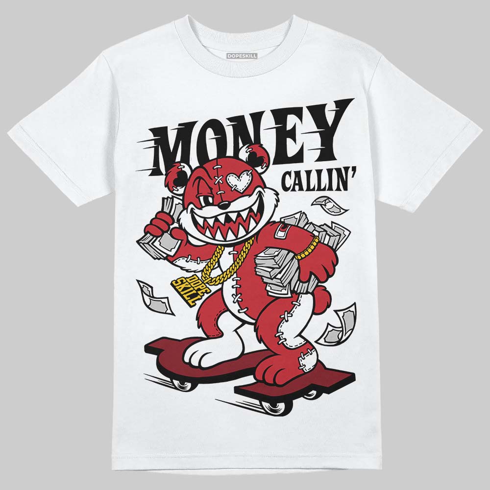 Jordan 1 Low OG "Chicago" DopeSkill T-Shirt Money Callin' Graphic Streetwear - White