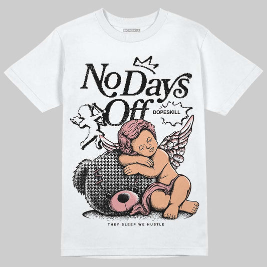 Harris Tweed x Wmns Dunk Low 'Black Phantom' DopeSkill T-Shirt New No Days Off Graphic Streetwear - White