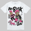 Asics Gel-1130 Pink Glo/ Black DopeSkill T-Shirt No Risk No Story Graphic Streetwear - White