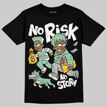 Asics Gel-Kayano 12.1 White/Menthol DopeSkill T-Shirt No Risk No Story Graphic Streetwear - Black