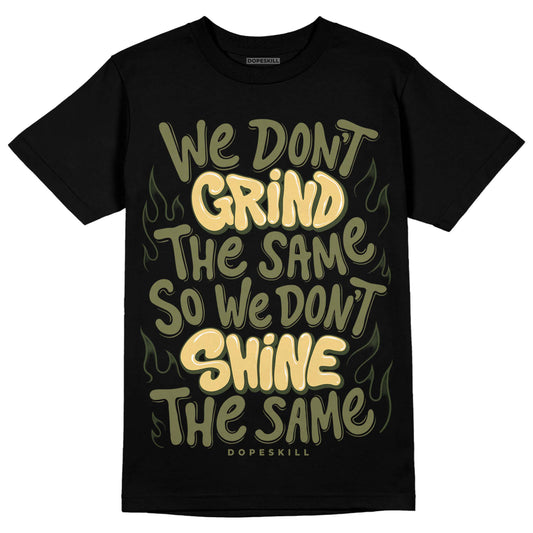 Jordan 4 Retro SE Craft Medium Olive DopeSkill T-Shirt Grind Shine Graphic Streetwear - Black