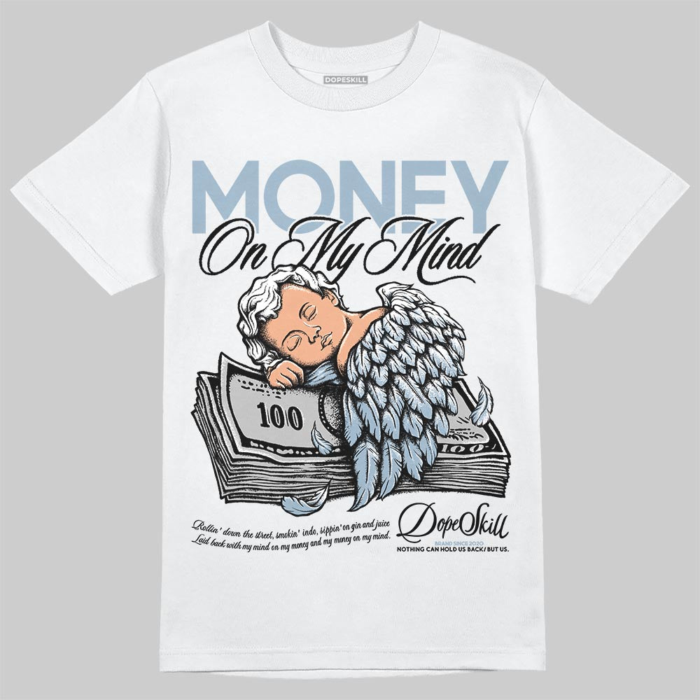Jordan 40 “Blue Suede” DopeSkill T-Shirt MOMM Graphic Streetwear - White
