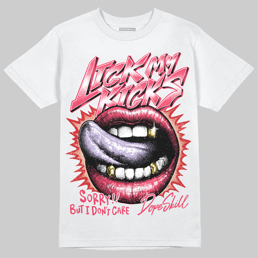 Jordan 5 Low “Peanut Butter Jelly” DopeSkill T-Shirt Lick My Kicks Graphic Streetwear - White