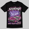 PURPLE Sneakers DopeSkill T-Shirt New Side Hustler Graphic Streetwear - Black