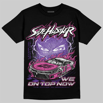 PURPLE Sneakers DopeSkill T-Shirt New Side Hustler Graphic Streetwear - Black
